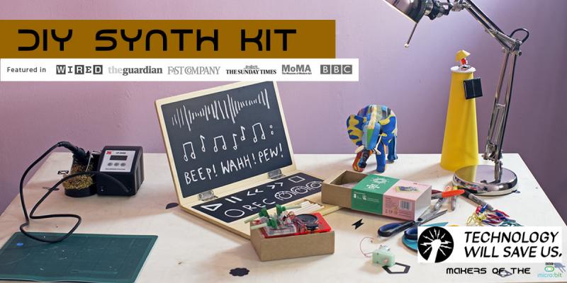 Children use Technology Will Save Us DIY Synth Kit to create electro music video inspired by German electro group, Kraftwerk